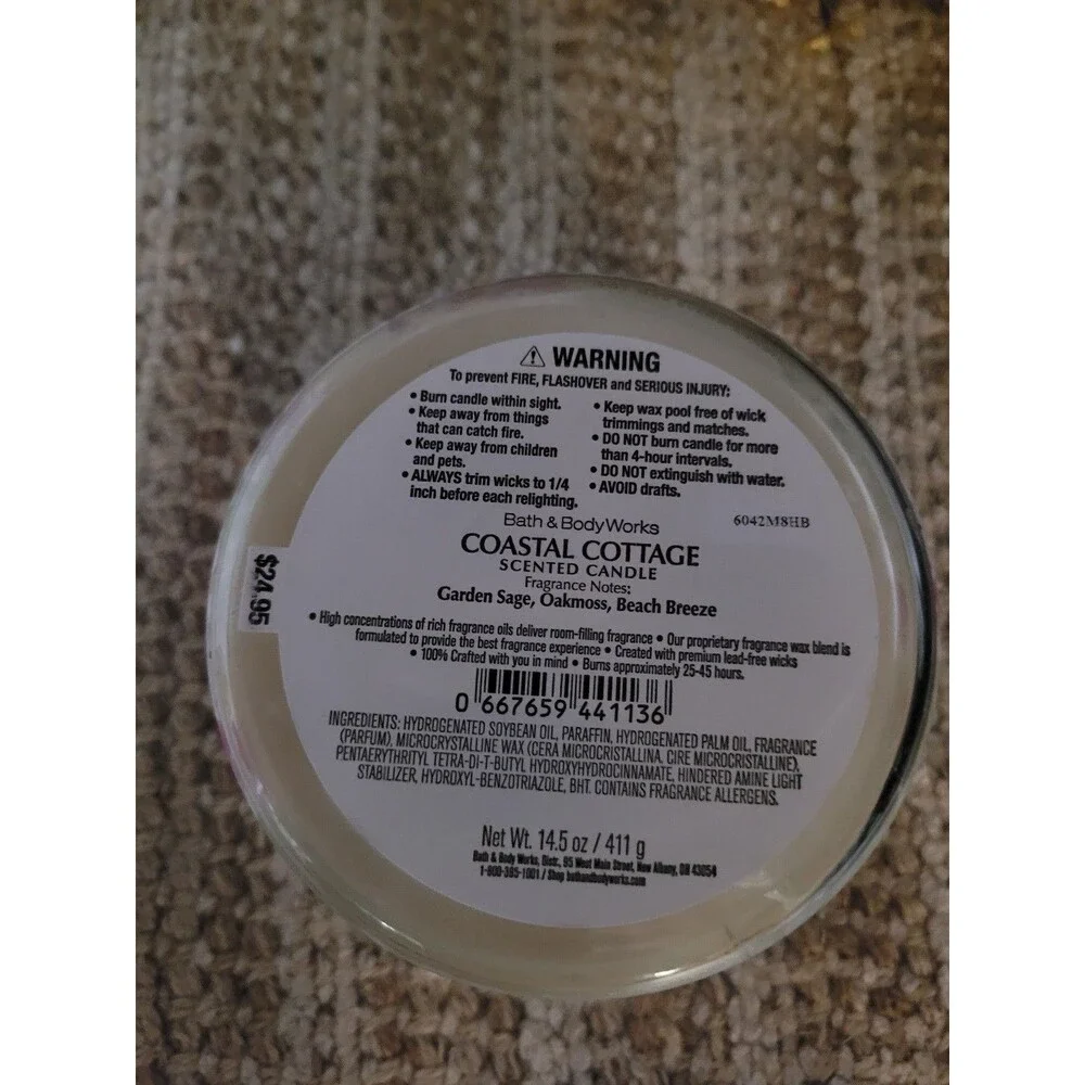 Coastal Cottage - Bath and Body Works 3-wick Candle